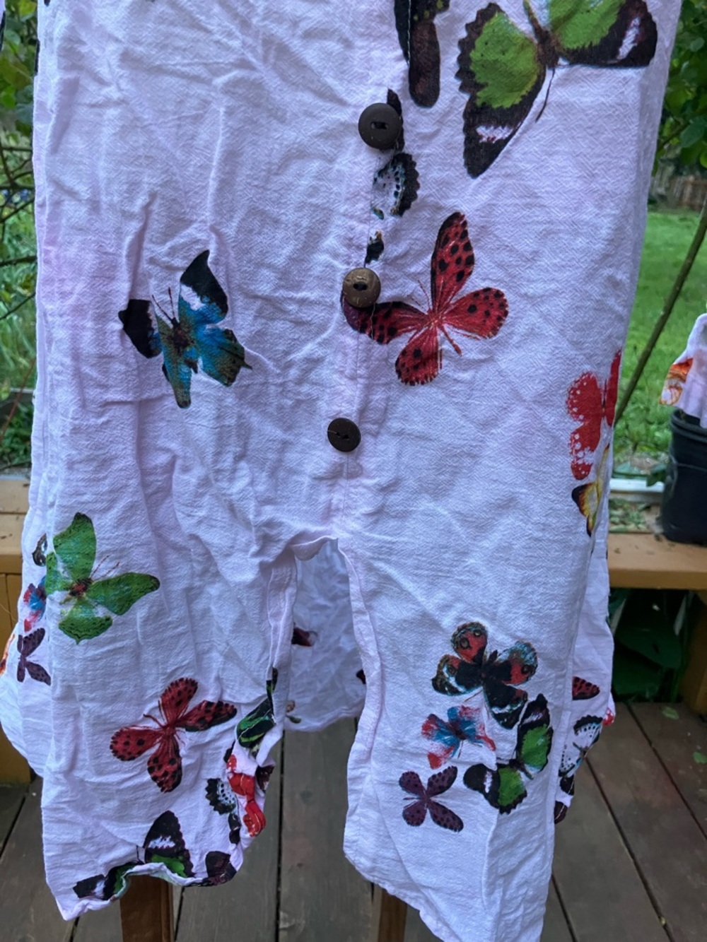 Kamana light weight, butterfly beach cover up or dress size small - Picture 3 of 8